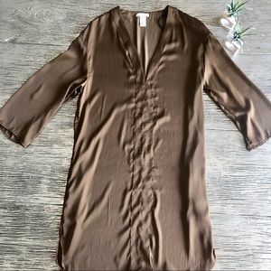 H&M Dark Gold Tunic Dress Sz 6
